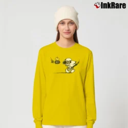 Women’s Snoopy And Star Wars Mashup Long-Sleeve Top in yellow | Sleek, Versatile, All-Season