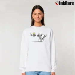 Women’s Snoopy And Star Wars Mashup Relaxed Sweatshirt in white | Soft, Laid-Back Vibe