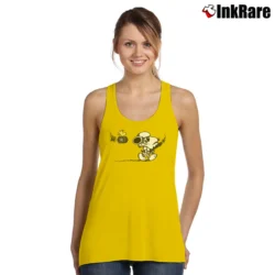 Women’s Snoopy And Star Wars Mashup Tank Top in yellow | Lightweight, Movement-Friendly