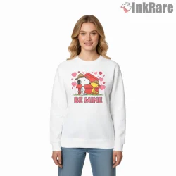 Snoopy And Woodstock Be Mine Valentine Shirt on graphic shirt for women graphic tee