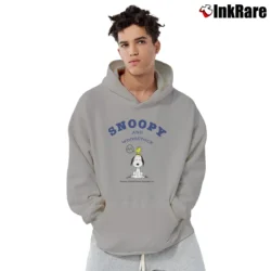 Men’s Snoopy And Woodstock Big Logo Cartoon Pullover Hoodie in sport grey | Cozy, Durable, Modern Fit