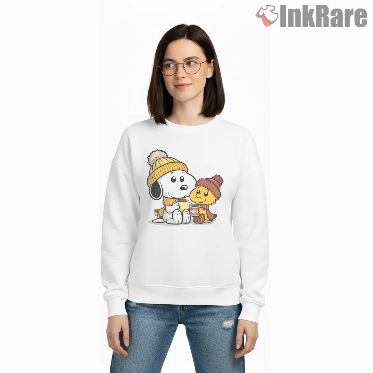 Snoopy And Woodstock Cozy Christmas Shirt on graphic shirt for women graphic tee