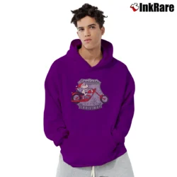 Men’s Snoopy And Woodstock Cruisin Motorcycle Christmas Pullover Hoodie in purple | Cozy, Durable, Modern Fit