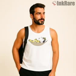 Snoopy And Woodstock Hammock Nap Relax Shirt on white tank top for men graphic tee