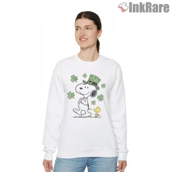 Snoopy And Woodstock Lucky Clover Shirt on graphic shirt for women graphic tee