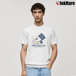 Men’s Snoopy And Woodstock Penn State Nittany Lions Road To Oklahoma City Classic T-Shirt in white | Soft, Breathable Everyday Wear