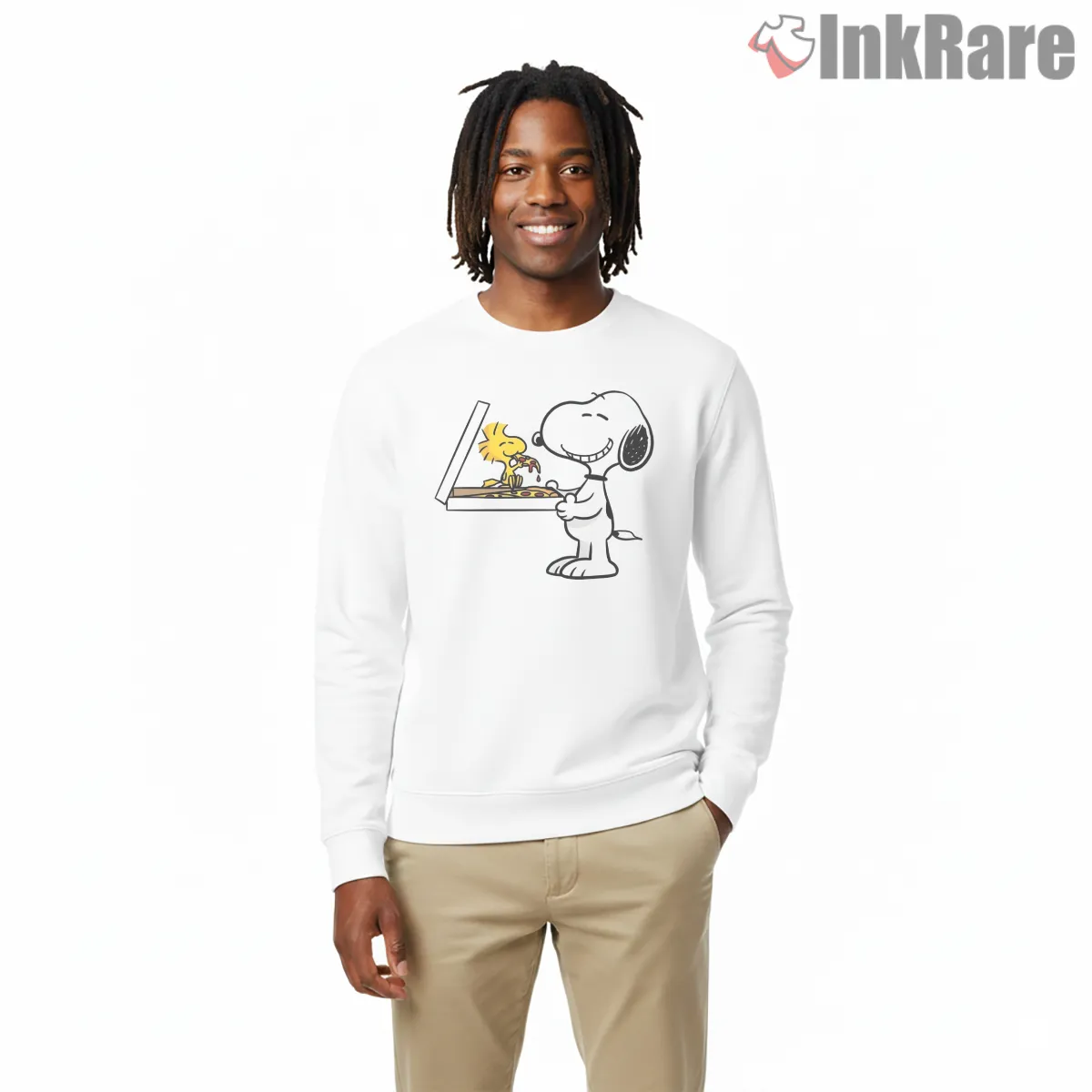 Snoopy And Woodstock Pizza Lovers Graphic Shirt on graphic shirt for men graphic tee