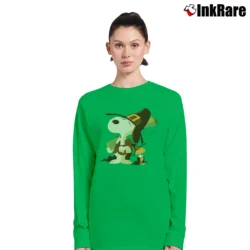 Women’s Snoopy And Woodstock Thanksgiving Celebrate Long-Sleeve Top in irish green | Sleek, Versatile, All-Season