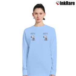 Women’s Snoopy Anytime Is Coffee Time Long-Sleeve Top in light blue | Sleek, Versatile, All-Season