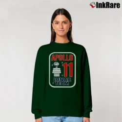 Women’s Snoopy Apollo 11 Lunar Team Relaxed Sweatshirt in forest green | Soft, Laid-Back Vibe