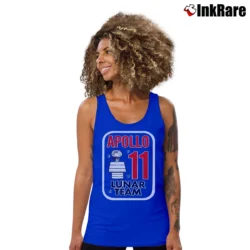 Women’s Snoopy Apollo 11 Lunar Team Tank Top in royal blue | Lightweight, Movement-Friendly