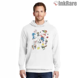 Snoopy Arcade Game Mashup Adventure Shirt on white hoodie for men graphic tee