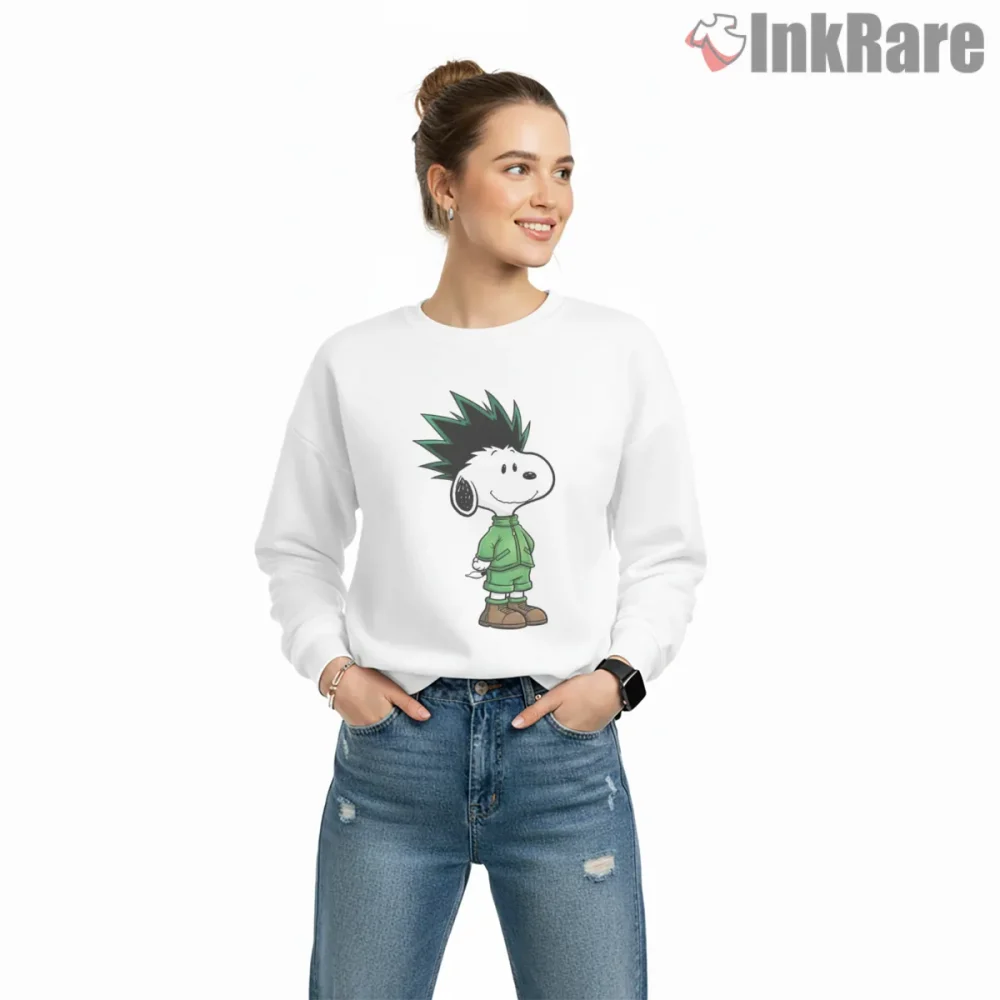 Snoopy As Gon Freecss Young Hunter Shirt on graphic shirt for women graphic tee