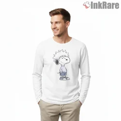 Snoopy As Killua Lightning Assassin Style Shirt on white long sleeve shirt for men graphic tee