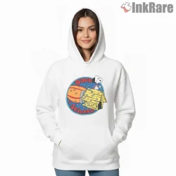 Snoopy Back To Science Retro Rocket Shirt on white hoodie for women graphic tee