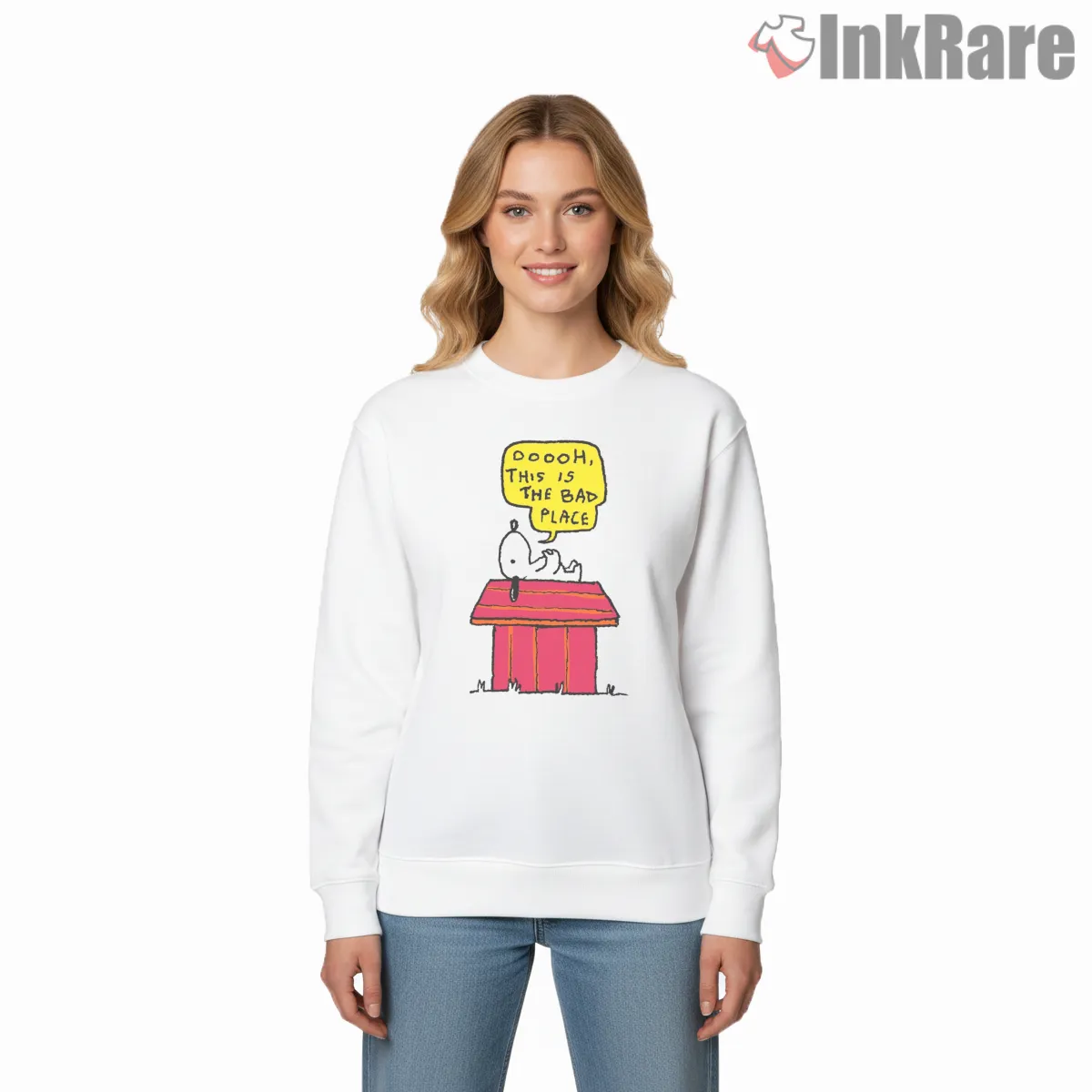 Snoopy Bad Place Thought Bubble Shirt Snoopy Bad Place Thought Bubble Shirt on graphic shirt for women graphic tee