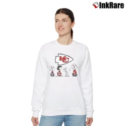Women’s Snoopy Charlie And Sally Browns Kansas City Chiefs Relaxed Sweatshirt in white | Soft, Laid-Back Vibe