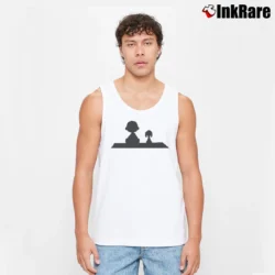 Men’s Snoopy Charlie Brown Cool Tank Top in white | Breathable, Active-Friendly Design