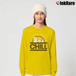 Women’s Snoopy Chill Assorted Peanuts Graphic Long-Sleeve Top in yellow | Sleek, Versatile, All-Season