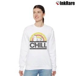 Women’s Snoopy Chill Assorted Peanuts Graphic Relaxed Sweatshirt in white | Soft, Laid-Back Vibe