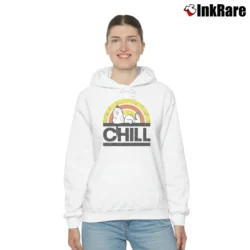 Women’s Snoopy Chill Peanuts Graphic Cozy Hoodie in white | Warm, Structured, Stylish