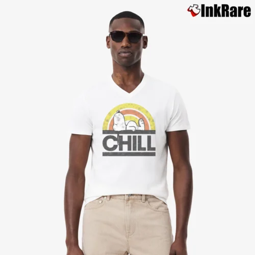 Snoopy Chill Peanuts Graphic Men’s V-Neck Tee in white – Modern Essential Men’s Snoopy Chill Peanuts Graphic V-Neck Tee in white | Sharp, Breathable, Everyday Staple