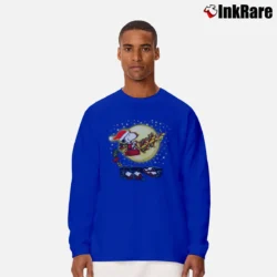 Men’s Snoopy Christmas Decorations Long-Sleeve Shirt in royal blue | Sleek, Lightweight, Year-Round Wear