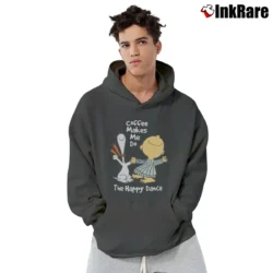 Men’s Snoopy Coffee Made Me Do It Pullover Hoodie in charcoal | Cozy, Durable, Modern Fit