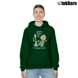 Women’s Snoopy Coffee Made Me Do It Cozy Hoodie in forest green | Warm, Structured, Stylish