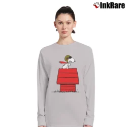 Women’s Snoopy Curse You Red Baron Funny Long-Sleeve Top in sport grey | Sleek, Versatile, All-Season