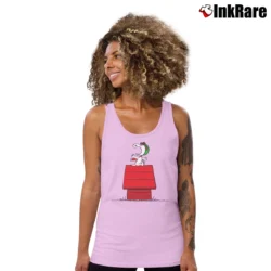 Women’s Snoopy Curse You Red Baron Tank Top in light pink | Lightweight, Movement-Friendly