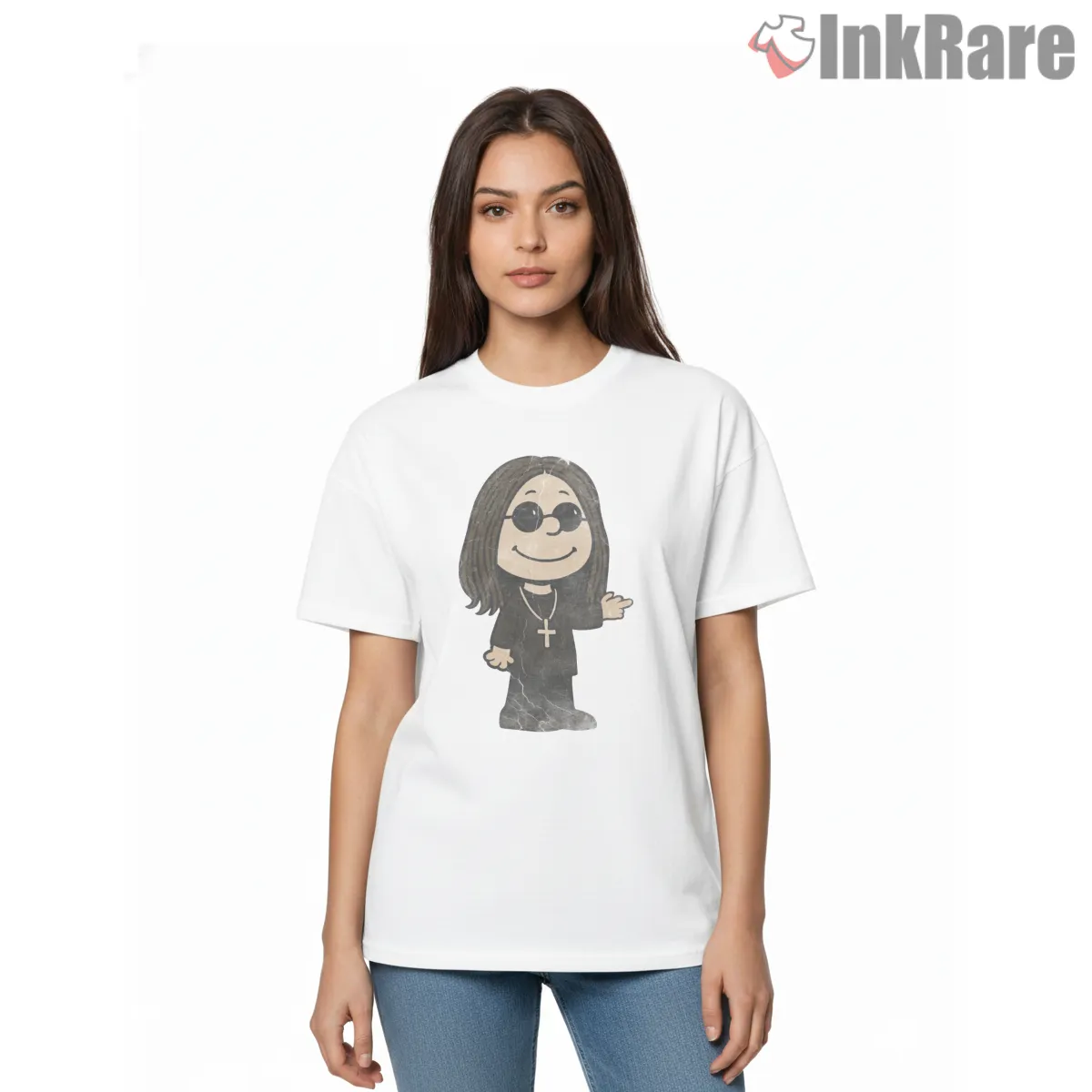 Snoopy Dark Rock Legend Parody Short Sleeve White Snoopy Dark Rock Legend Parody Shirt on white short sleeve shirt for women graphic tee