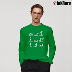 Men’s Snoopy Do Yoga Ted Scoop Classic Long-Sleeve Shirt in irish green | Sleek, Lightweight, Year-Round Wear