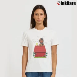 Women’s Snoopy Dogg And Woodstock Snoopy T-Shirt in white | Soft, Flattering Fit