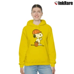 Women’s Snoopy Dollars Against Diabetes Cozy Hoodie in yellow | Warm, Structured, Stylish
