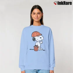 Women’s Snoopy Dollars Against Diabetes Relaxed Sweatshirt in light blue | Soft, Laid-Back Vibe