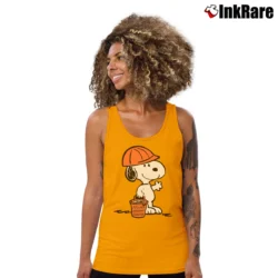 Women’s Snoopy Dollars Against Diabetes Tank Top in orange | Lightweight, Movement-Friendly