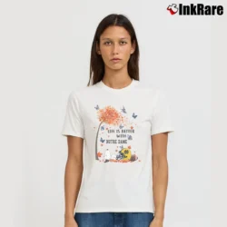 Women’s Snoopy Fall Life Is Better With Notre Dame T-Shirt in white | Soft, Flattering Fit
