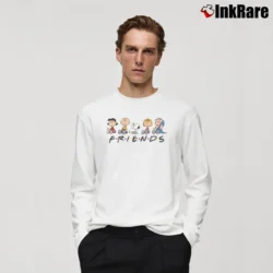 Men’s Snoopy Friends Thanksgiving Fall Graphic Long-Sleeve Shirt in white | Sleek, Lightweight, Year-Round Wear