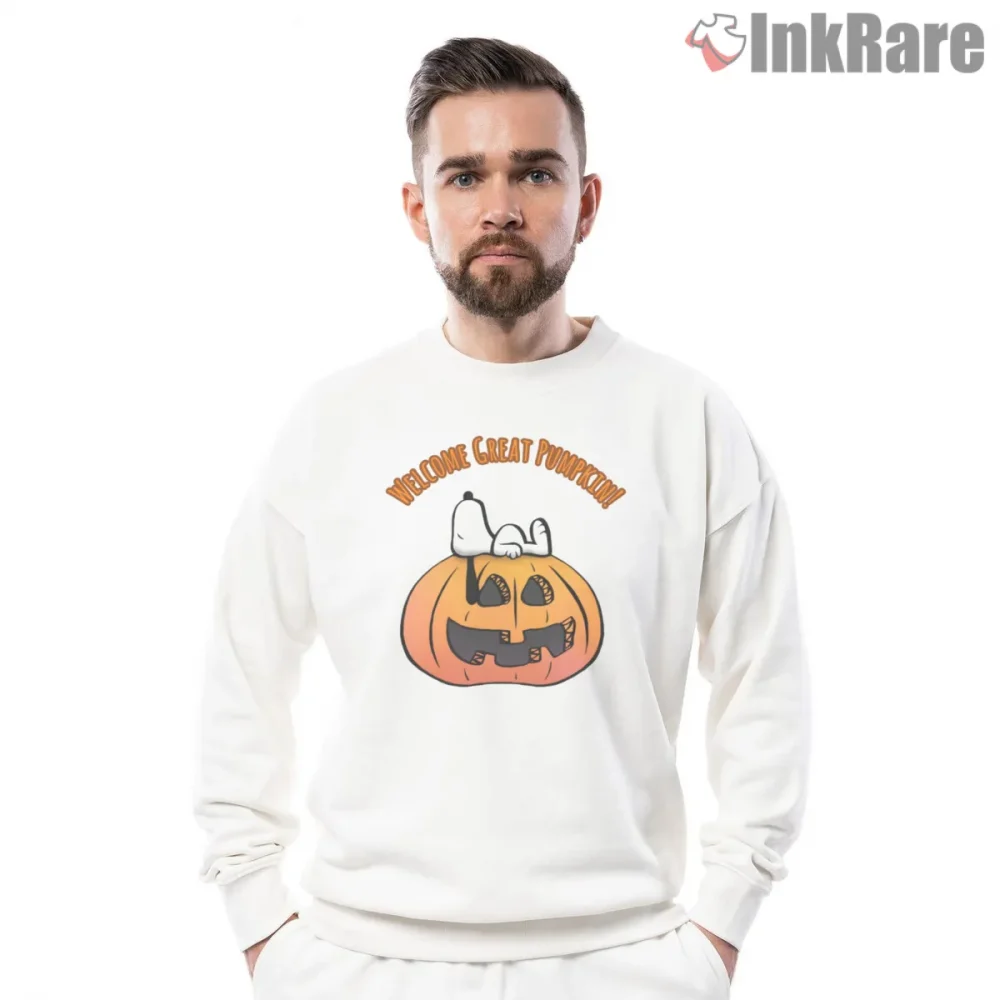 Snoopy Great Pumpkin Halloween Classic Shirt on graphic shirt for men graphic tee