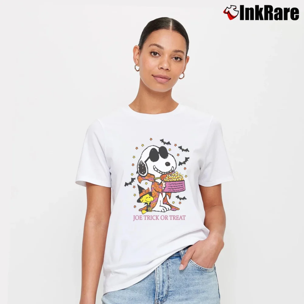 Women’s Snoopy Halloween Joe Mummy Trick Or Treat Signature T-Shirt in white | Soft, Flattering Fit