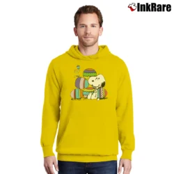 Men’s Snoopy Happy Easter Eggs Peanuts Pullover Hoodie in yellow | Cozy, Durable, Modern Fit