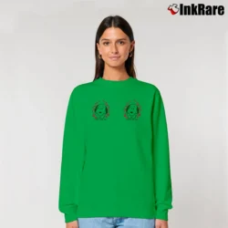 Women’s Snoopy I Just Love You Valentine Heart Relaxed Sweatshirt in irish green | Soft, Laid-Back Vibe