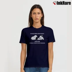 Women’s Snoopy I'm In The Fitness Protection Program Signature T-Shirt in navy | Soft, Flattering Fit