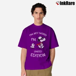 Men’s Snoopy I'm Not Weird I'm Limited Edition Classic T-Shirt in purple | Soft, Breathable Everyday Wear