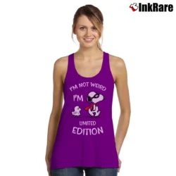 Women’s Snoopy I'm Not Weird I'm Limited Edition Tank Top in purple | Lightweight, Movement-Friendly