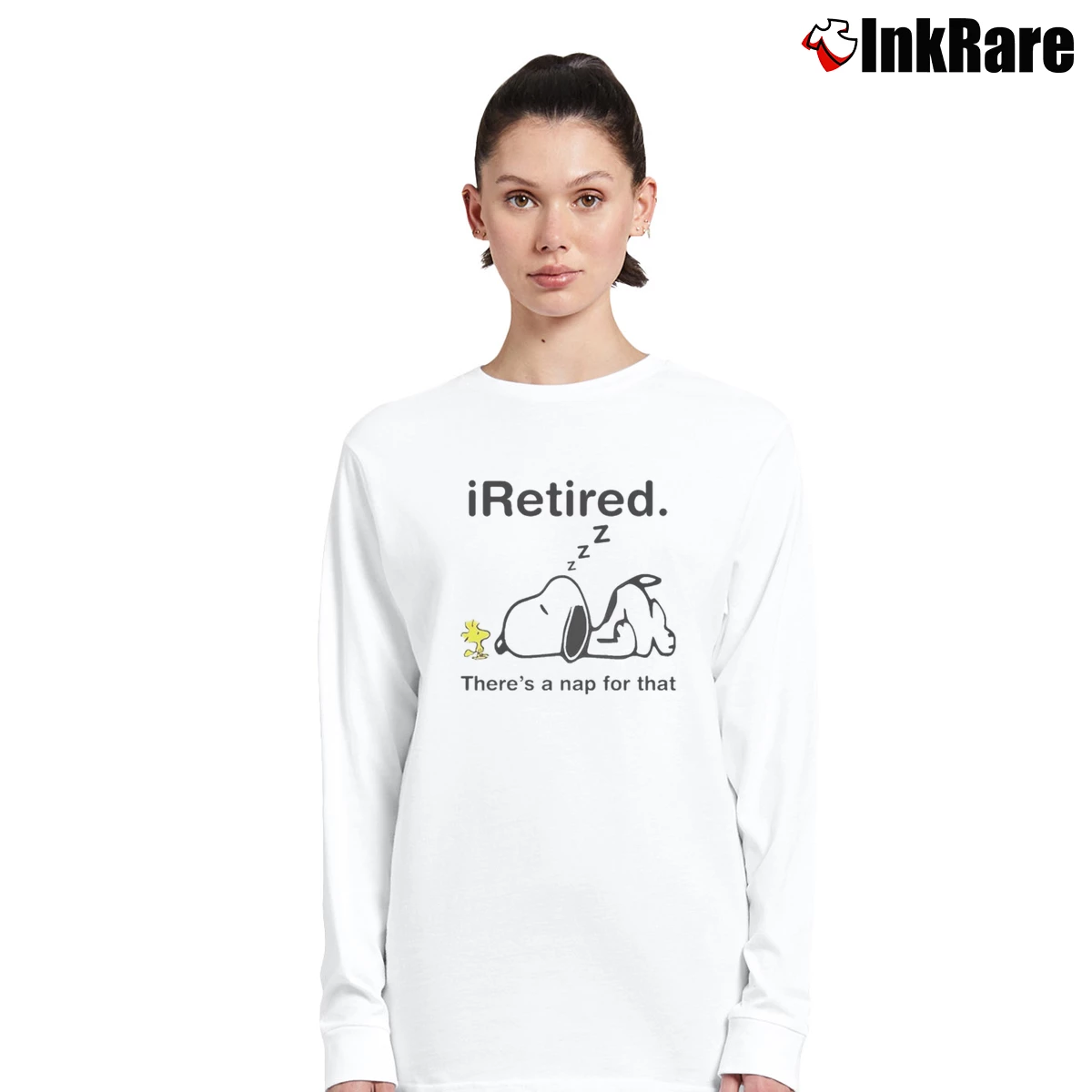 Women’s Snoopy I Retired There S A Nap For That Long-Sleeve Top in white | Sleek, Versatile, All-Season