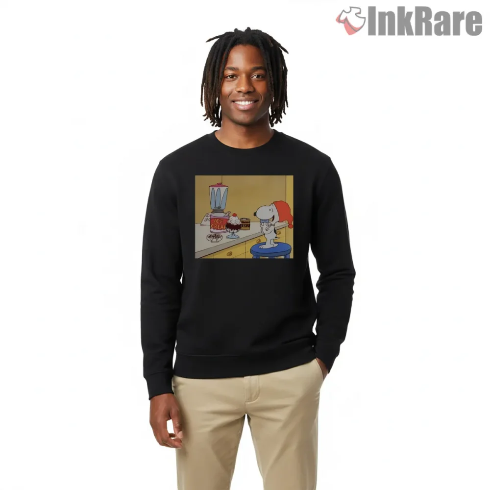 Snoopy Ice Cream Sweet Treat Kitchen Shirt on graphic shirt for men graphic tee