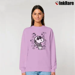 Women’s Snoopy Joe Cool Classic Relaxed Sweatshirt in light pink | Soft, Laid-Back Vibe