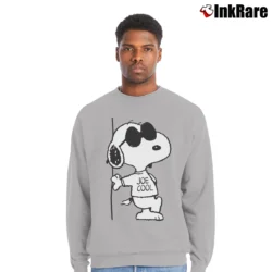 Men’s Snoopy Joe Cool Classic Crewneck Sweatshirt in sport grey | Cozy Fabric, Clean Style